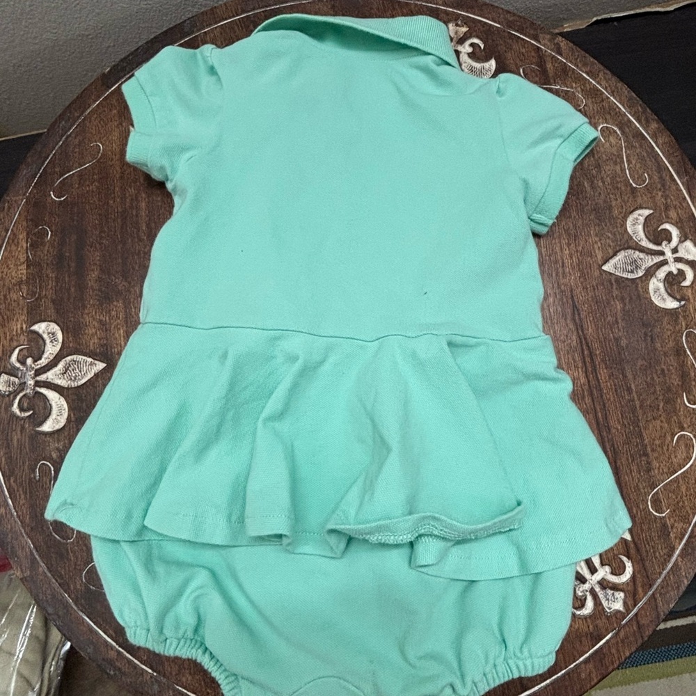 Ralph Lauren Baby Polo Dress in‎ Aqua - Picture 7 of 8